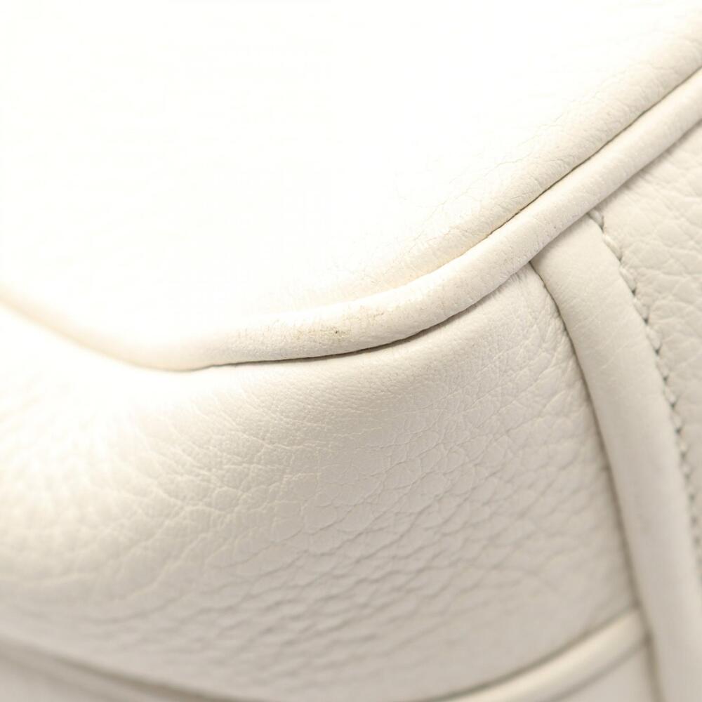 Prada Vitello Daino Shoulder Bag Leather White - Picture 5 of 8